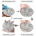 thumbnail image 2 of RYLABLUE Gray Cloud Set of 4 Round Coaster for Drinks, Absorbent Ceramic Stone Coasters Cup Mat with Cork Base for Home Kitchen Room Coffee Table Bar Decor, 2 of 5