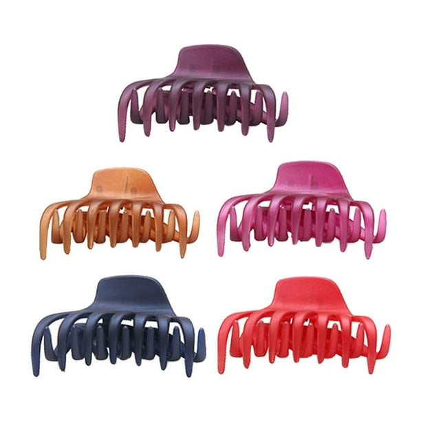 EeaseMX 5 pinzas para el pelo sencillas, accesorios para mujeres y niñas (colores aleatorios)