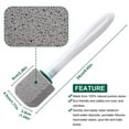 thumbnail image 5 of Armscye Pumice Stone Toilet Bowl Cleaner, Bathroom Cleaner Brush Toilet Wand Refills with 18CM Long Handle for Remove Hard Water Stains with 1 Wand+ 10 Pumice Stones, 5 of 7