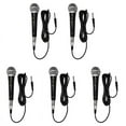 thumbnail image 1 of 5X Handheld Professional Wired Dynamic Microphone Clear Voice Mic for Karaoke Vocal Music Performance,5 x Microphone 5 x Audio Cable,Black, 1 of 8