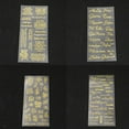 thumbnail image 6 of JNANEEI 2 Pieces/Set Wishes Craft Sticker Bright Shiny Gold Decal Transparent for Card, 6 of 18