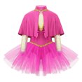 thumbnail image 3 of TiaoBug Kids Girls Circus Trapeze Show Costume Sparkle Tutu Dance Dress Leotard Outfit, 3 of 7