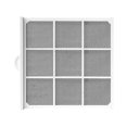 thumbnail image 1 of Filtre à Air Réutilisable en Alliage d'Aluminium Lavable pour Tuyau en PVC PE, 1 of 5