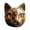 Brown, variant on OIUR Realistic Cat Head Sculpture Hand-Carved Cat Head Statue Figurine Home Office Desktop Decoration Ornament Cat Lovers Gift