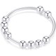 thumbnail image 1 of Anillo antiansiedad de plata de ley 925 para mujeres y hombres Anillos inquietos para la ansiedad Anillo de ansiedad con cuentas Anillo giratorio para la ansiedad Anillo giratorio TUNC Sencillez, 1 of 5