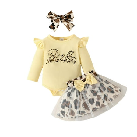 

Toddler Girls Long Sleeve Leopard Printing Tops And Skirt Headbands 3 Piece Casual Suit Outfits Baby Girl Skirt Sets Baby Girl Outfits Fall Princess Birthday Outfit