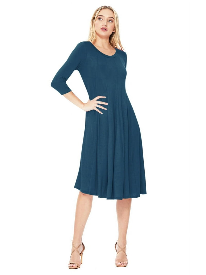chinese dress ladies Women's Oversized A-Line Casual Jersey Knit Dress PromGirl