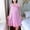 Pink, variant on Womens Satin Nightdress Clearance Summer Fashion V Neck Casual Solid Short Sleeve Sleepshirts Soft Cozy Casual Nightdress Pink Free Size