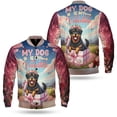 thumbnail image 3 of My Dog Is My Valentine Cute Rottweiler in Gift Box All Over Print 3D Baseball Jacket Rottie Dog Lover Gifts Idea Bomber Jacket Softball - 3006, 3 of 6