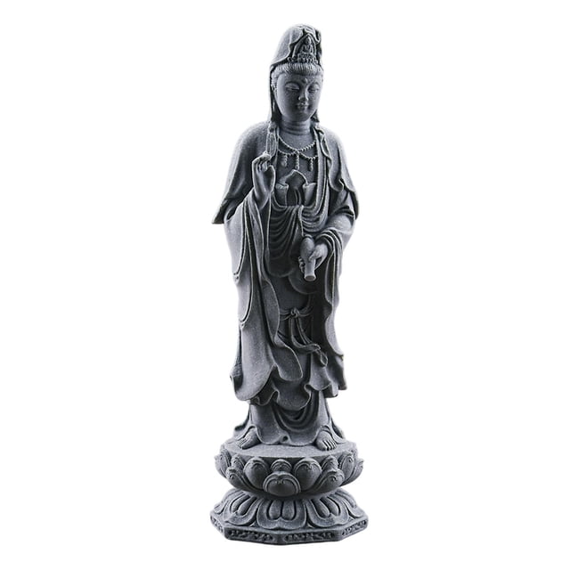 Estatua de Guan Yin, regalos chinos de Feng Shui, figura de Kuanyin, escultura de Buda femenina Estilo C