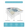 thumbnail image 4 of Twin Quilt Bedding Set, Blue Coastal Reversible Summer Quilt 3 Pieces, Summer Beach Coral Shell Starfish Seahorse Lightweight Bedspreads Coverlets with 2 Pillow Shams for All Seasons, 4 of 5