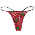 thumbnail image 4 of Culottes pour Femmes String Imprimé de Noël Confortable Respirant Taille Basse Culottes, 4 of 5