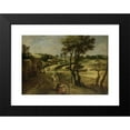thumbnail image 2 of Jacob Savery the younger 24x17 Black Modern Framed Museum Art Print Titled - Landscape with Corn Fields (1602 - 1630), 2 of 5