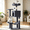 Gray, variant on SHOUFTW 44in Cat Tree, Space-Saving Indoor Cat Tower with Large Top Perch and Hammock for Multi-Cat Households, Black