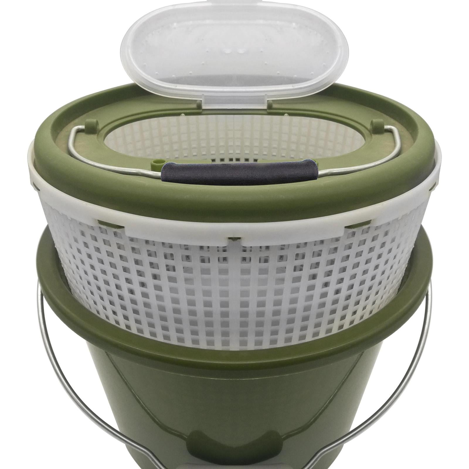 Live Fish Bucket Minnows Fishing Bucket Breathable Large Capacity Gear Easy to Carry Lightweight Fish Box for Caught Fish for Camping Fisherman small