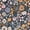 Retro Mosaic Flowers Pattern, variant on FORMRS 1-Subject Spiral Notebook 8" x 5" College Ruled 60 Refillable Sheet A5 Hard Cover, Colorful Cartoon Dinosaur Pattern