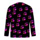 thumbnail image 5 of Ceisia Men's Colorful Glitter Paw Print T-Shirt | Slim Long-Sleeve Crewneck Casual Top Gift, 5 of 5