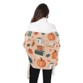 thumbnail image 4 of FORMRS Womens Scarf Winter Soft Long Big Warm Shawls Wrap Tassel Scarves, Pink Fall Coffee, 4 of 9