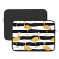 thumbnail image 3 of Bingfone Gold Flamingo Laptop Sleeve Case 15 Inch, 360° Protective Computer Carrying Bag, 3 of 9