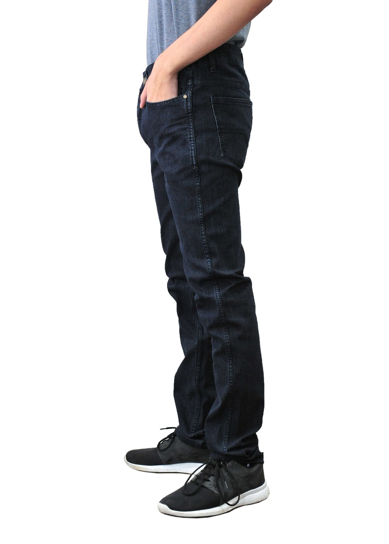 Caesar Mens Skinny Stretch Jeans Slim 