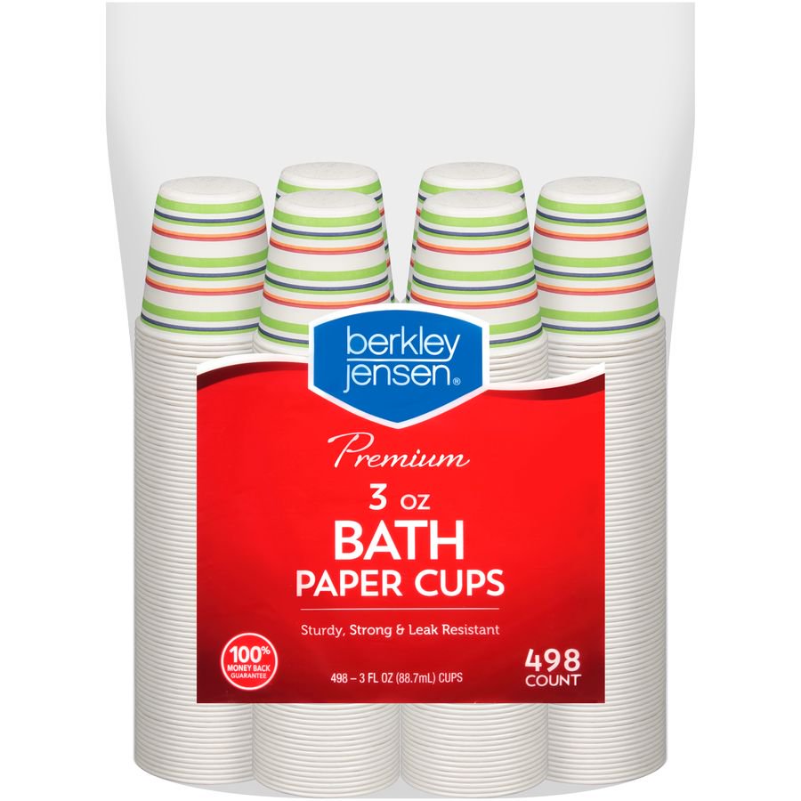 Product of Berkley Jensen Bath Paper Cups, 498 ct.