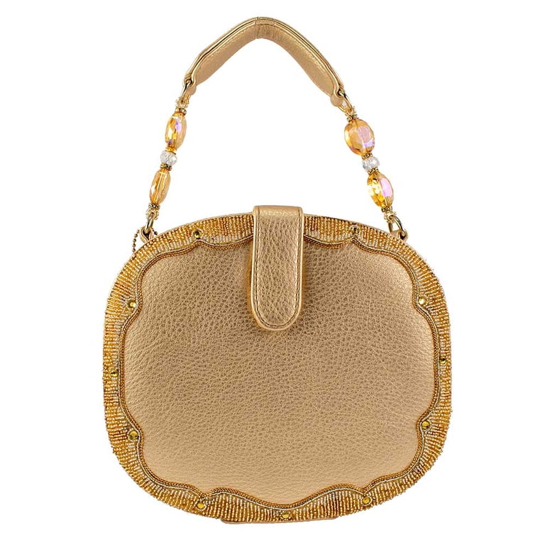Mary Frances Golden Rose Gold Golden Rose Top Handle Bag New Mary Frances Golden Rose, Gold: Handbags: Amazon.com main image 4