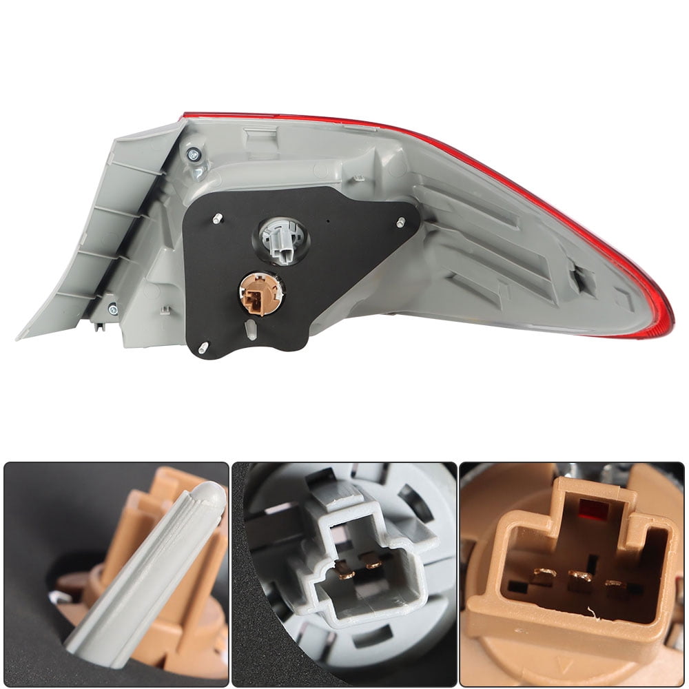 LABLT Rear Left Tail Light Brake Lamp Assembly Replacement for 2015-2017 Toyota Camry Outer Driver Side 8156006640 TO2804121