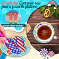 thumbnail image 3 of DIY Diamond Art Crafts Scenenry 8pcs Diamante Pinturas Posavasos Kit Planta Playa Hugtrwg Para estrenar, 3 of 8