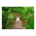 thumbnail image 3 of Tiptophomedecor Landscape Wallpaper Wall Mural - Bridge Amid Greenery, 3 of 4