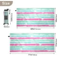 thumbnail image 4 of Dreamtimes Beach Towels Ice Cream Green Cyan Stripes Camping Towels Sand Free Beach Towel, 30"x60" Large Beach Towels Quick Dry Bath Travel Towels Pool Yoga Beach Mat for Men Women, 4 of 7