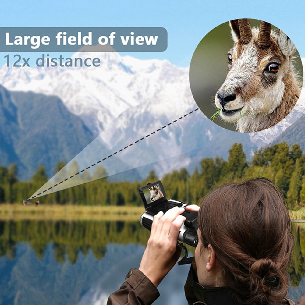 Sportact Camping Essentials,Digital Binoculars With Camera Videos With LCD Screen For Bird Watching Hiking,Outdoor Sports