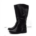 thumbnail image 4 of Style & Co. Womens Marliee Wide Calf Faux Leather Motorcycle Boots, 4 of 5