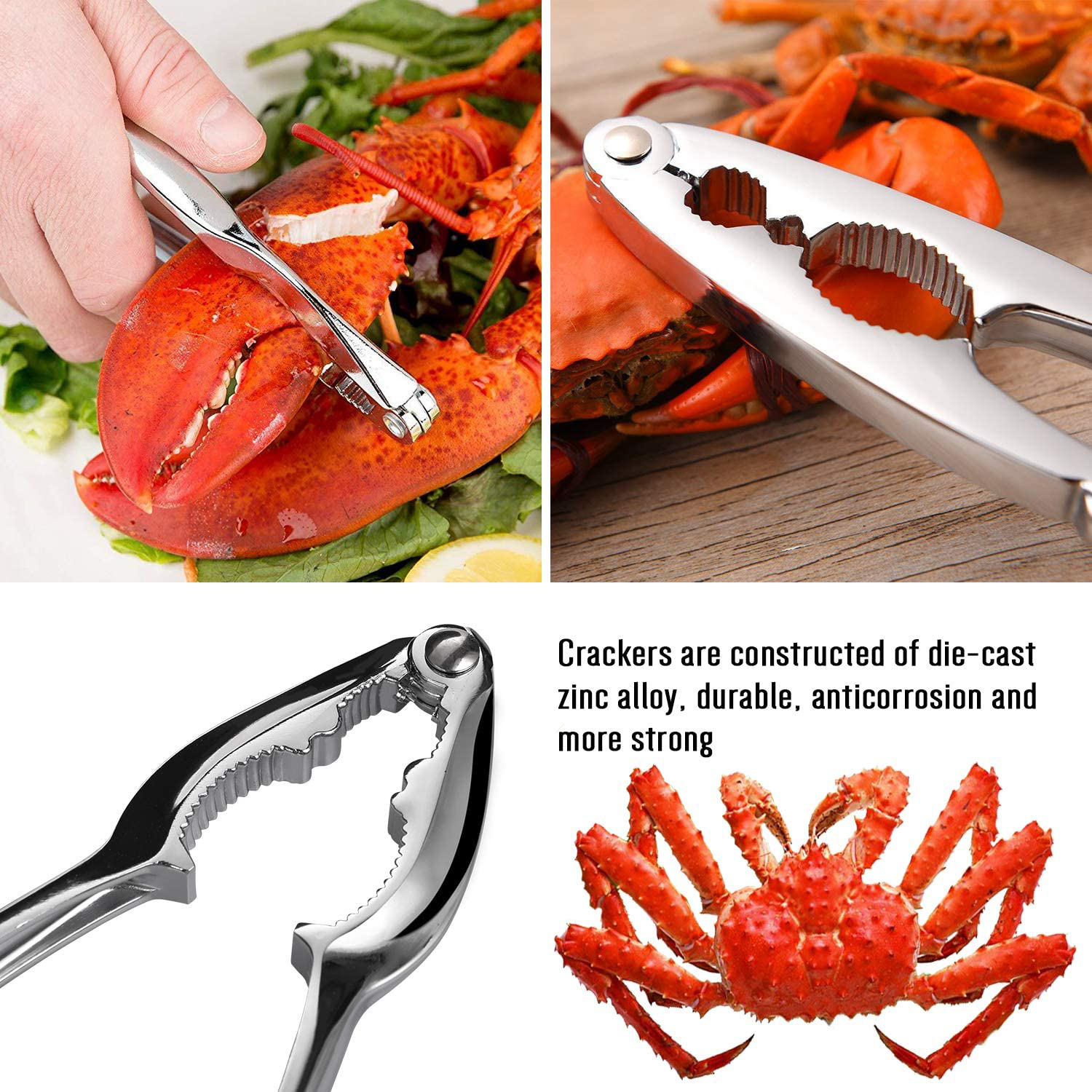 Lxuoneyi Seafood Tools Crab Crackers And Tools,Crab Leg Cracker