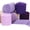 dark purple, variant on 4 Rolls Drak Purple Set Chiffon Ribbon 1 1/2 inch× 5.5 Yards Fabric Silk for Gift Wrapping Wedding Party Decoration Flower Bouquet Bows Making DIY Crafts dark purple -