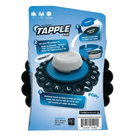 The Original Tapple Mini: Travel-Sized Word Game for Families & Kids with 36 Cards
