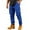 Blue, variant on Men Pants High Street Hop Loose Fit Joggers Multiple Pockets Mens Jeans Relaxed Fit,Red,XL
