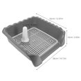 thumbnail image 2 of Phenofice Dog Pad Holder Indoor Potty Tray Plastic Grey 1 Set For Medium Sized Dogs, 2 of 8
