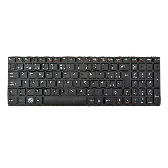 Spanish Laptop Keyboard Computer Keyboard Assembly 575 G575A AH, 340x120x5mm