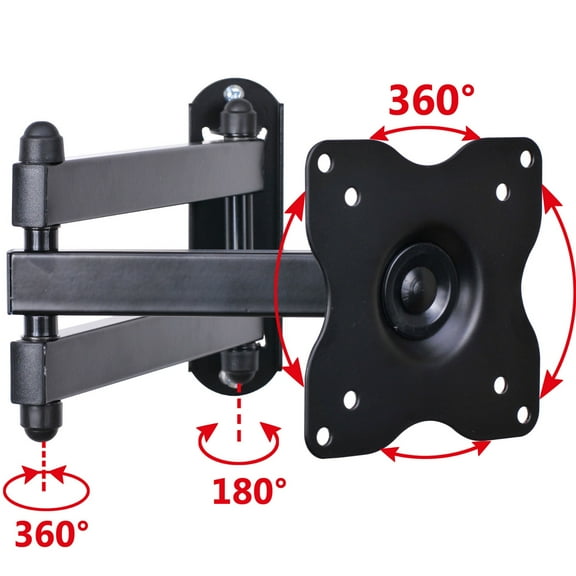 VideoSecu Articulating Full Motion Tilt Swivel TV Wall Mount for Samsung 19 22 24 26 28 29" LCD LED Computer Monitor C1B