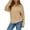 Khaki, variant on WTOBBY Women's Solid Color Pullover Hoodie, Fashion Long Sleeve Casual Top, Cozy Streetwear Sweatshirt with Ribbed Hem and Cuffs for Comfort Fit,Army Green L