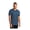 Insignia Blue, variant on Unisex Stretch Jersey Crew | Soft & Lightweight T-Shirt for Men & Women, Casual Work Tee for Everyday Wear - Deep Black M