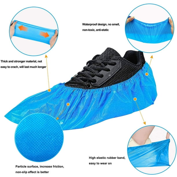 11 Pairs Reusable Non Slip Cloth Shoe Covers Washable Thickened Boot Shoe  Covers for Indoors and Households, 11 Colors 