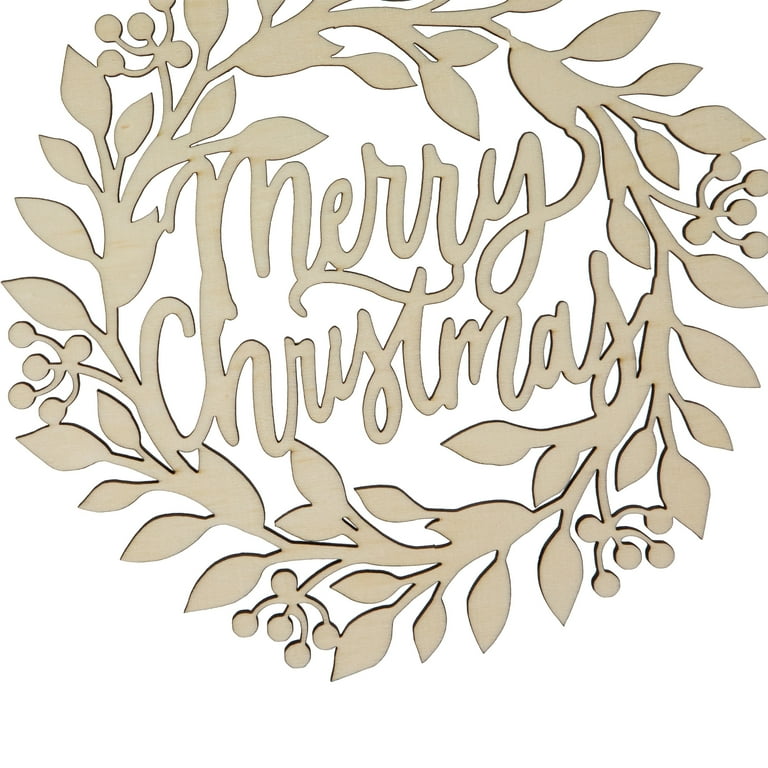 Merry Christmas Natural Wreath Merry Christmas Natural Wreath