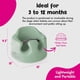 thumbnail image 3 of Bumbo Infant Floor Seat Baby Sit Up Chair and Sitting Support for 3 to 12 Months Old with 3 Point Adjustable Safety Strap, 3 Pack, Hemlock Green, 3 of 5