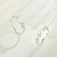 thumbnail image 4 of Starchenie Freshwater Pearl Ring 925 Sterling Silver 6mm White Pearl Rings for Women Anniversary Jewelry Size 7, 4 of 7