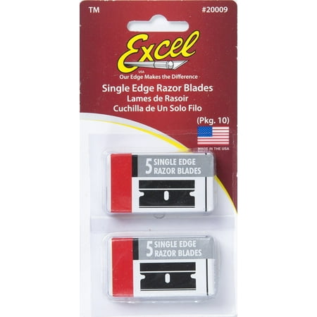 - Replacement Razor Blades, 10 Pack, Excel Blades Single Edge Scraper Blades