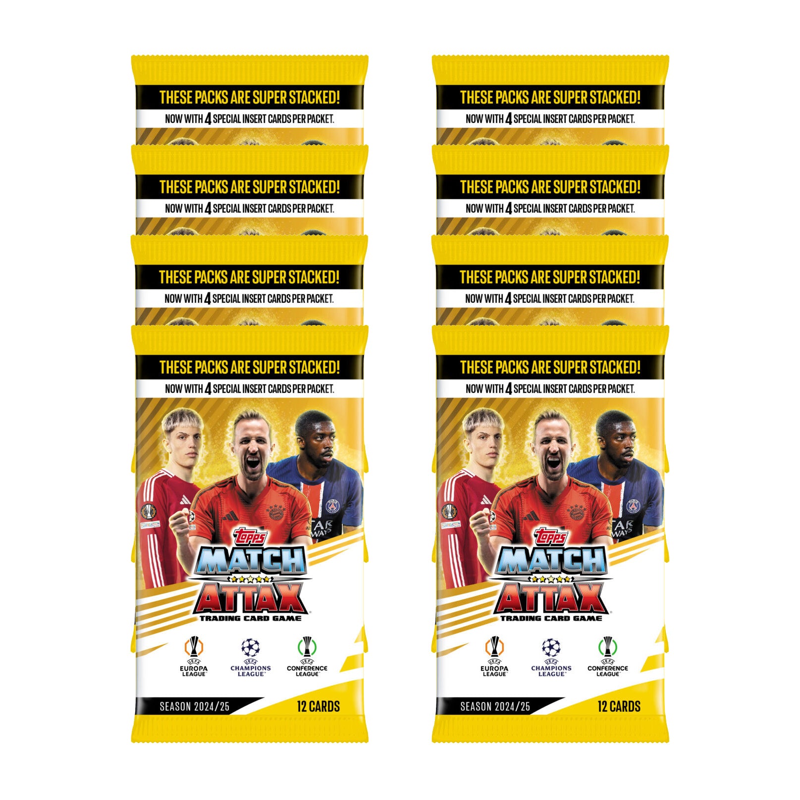 2024-25 Topps Match Attax UEFA Champions League Cards - 8-Pack Set