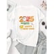 thumbnail image 2 of Camiseta deportiva informal de manga corta con estampado de Feliz Año Nuevo 2025 para mujer, moderna y sencilla, ideal para vacaciones y verano, ideal para el tiempo libre., 2 of 8
