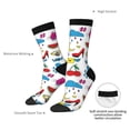 thumbnail image 4 of KLL Summer Print Cool Socks Men's Women's Crew Socks Funny Crazy Novelty Stockings, 4 of 6