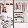 thumbnail image 6 of Foldable Clothes Storage Bags Clothes Organizer Bin with Clear Windows for Clothes Bedding Bats, 6 of 6